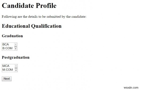 HTML select サイズ属性 
