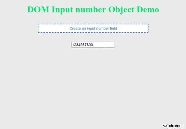 HTMLDOM入力番号オブジェクト 