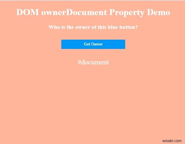 HTMLDOMownerDocumentプロパティ 