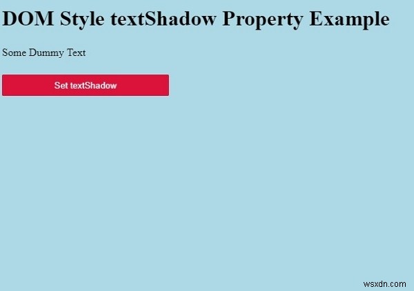 HTMLDOMスタイルのtextShadowプロパティ 