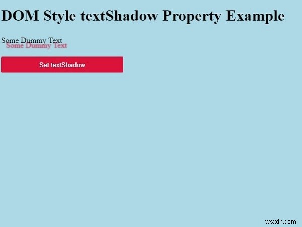HTMLDOMスタイルのtextShadowプロパティ 
