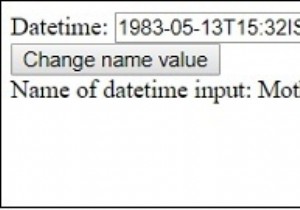 HTML DOM Input Datetimeのnameプロパティの使い方を徹底解説
