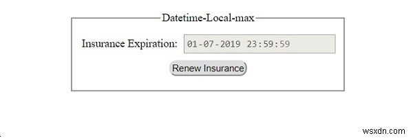 HTMLDOM入力DatetimeLocalmaxプロパティ 