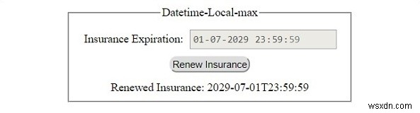 HTMLDOM入力DatetimeLocalmaxプロパティ 