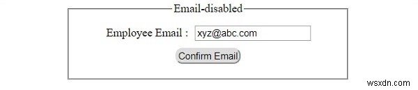HTMLDOM入力Eメール無効プロパティ 