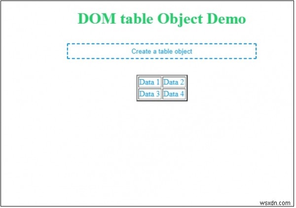 HTMLDOMテーブルオブジェクト 
