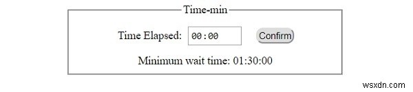 HTMLDOM入力時間の最小プロパティ 