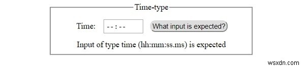 HTMLDOM入力時間タイププロパティ 