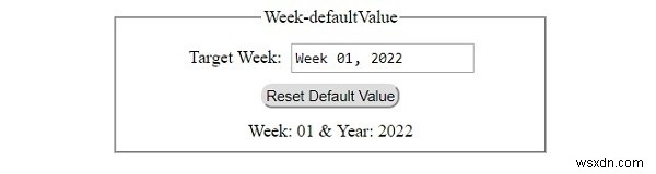 HTMLDOM入力週のdefaultValueプロパティ 