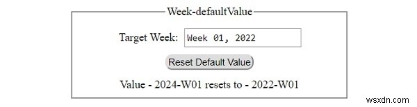 HTMLDOM入力週のdefaultValueプロパティ 