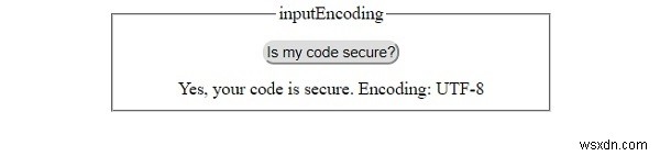 HTMLDOMinputEncodingプロパティ 