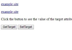HTMLDOMアンカーターゲットプロパティ 