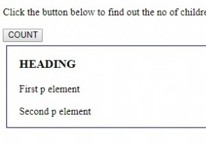 HTMLDOMchildElementCountプロパティ 