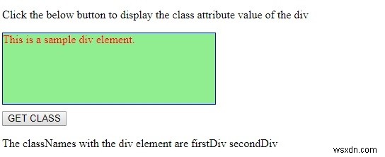 HTMLDOMclassNameプロパティ 