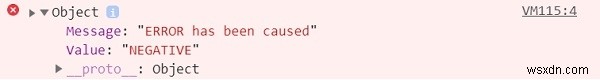 HTML DOM console.error（）メソッド 