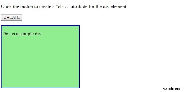 HTML DOM createAttribute（）メソッド 