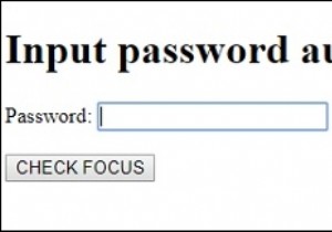 HTMLDOM入力パスワードautofocusプロパティ 