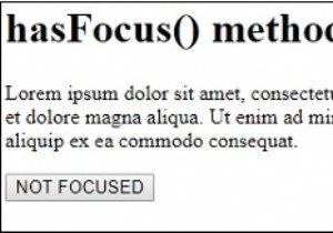 HTML DOM hasFocus()メソッドとは？フォーカス状態を判定する方法を解説