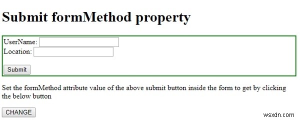 HTMLDOM入力送信formMethodプロパティ 