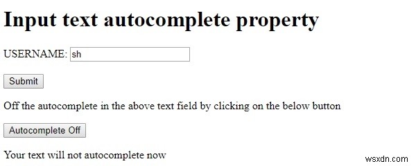 HTMLDOM入力テキストのオートコンプリートプロパティ 