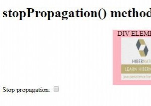 HTML DOM stopPropagation（）イベントメソッド 