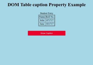 HTML DOM テーブルの createCaption() メソッドの使い方を解説