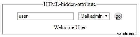 HTMLの隠し属性 
