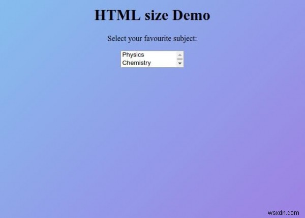 HTMLサイズ属性 