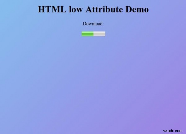 HTMLの低い属性 