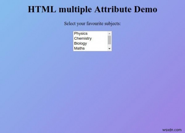 HTMLの複数の属性 