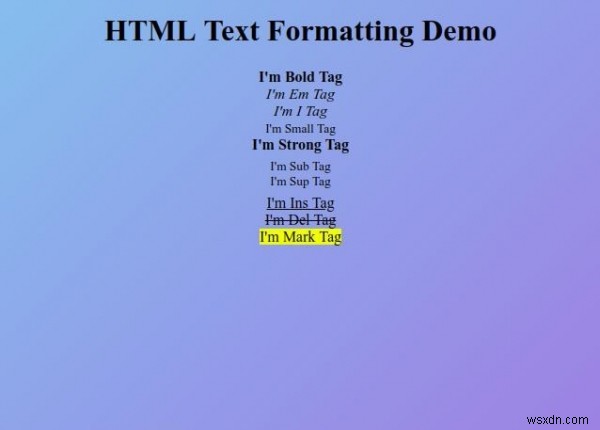 HTMLテキストフォーマット 