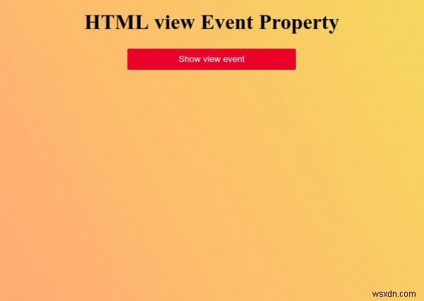 HTMLビューのイベントプロパティ 