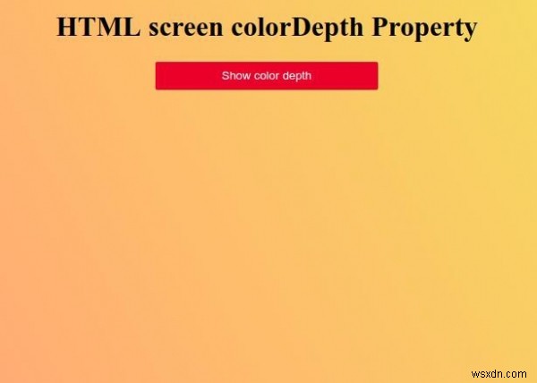 HTML画面のcolorDepthプロパティ 
