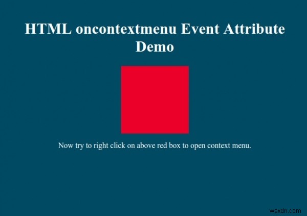 HTMLoncontextmenuイベント属性 