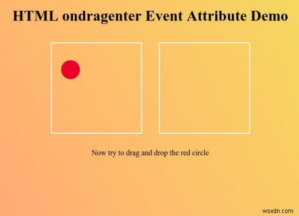 HTMLondragenterイベント属性 