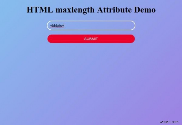 HTMLmaxlength属性 