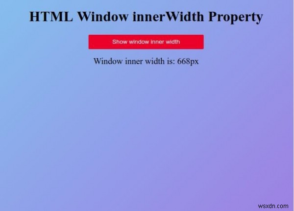 HTMLウィンドウinnerWidthプロパティ 