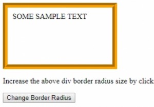 HTMLDOMスタイルborderRadiusプロパティ 
