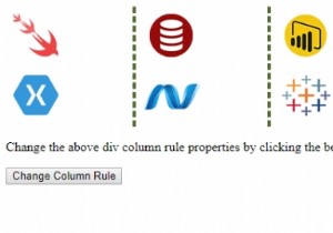 HTMLDOMスタイルのcolumnRuleプロパティ 