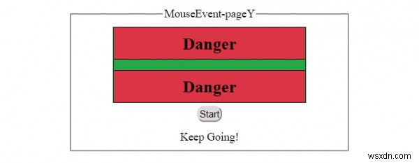 HTML DOMMouseEventpageYプロパティ 