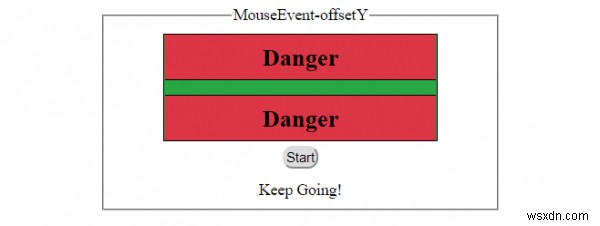 HTML DOMMouseEventoffsetYプロパティ 