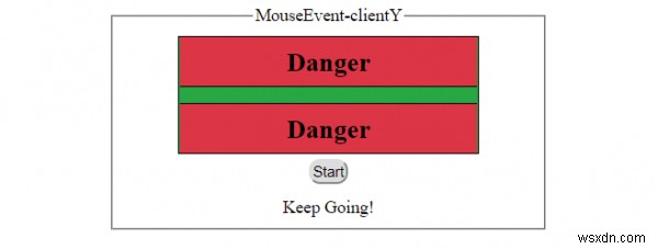 HTML DOMMouseEventclientYプロパティ 