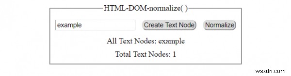 HTML DOM normalize（）メソッド 
