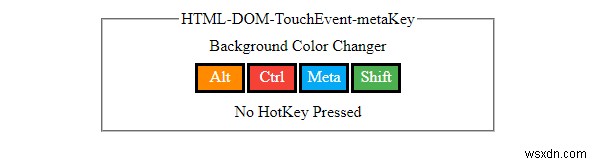 HTML DOMTouchEventmetaKeyプロパティ 