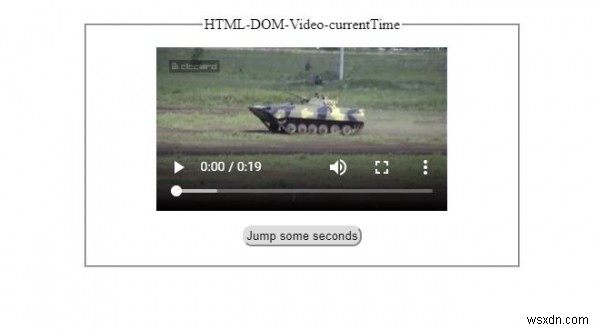 HTMLDOMビデオcurrentTimeプロパティ 