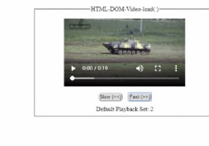 HTML DOM Video load（）メソッド 