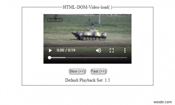 HTML DOM Video load（）メソッド 
