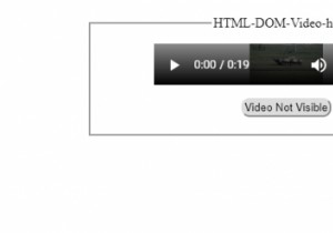 HTMLDOMビデオの高さプロパティ 