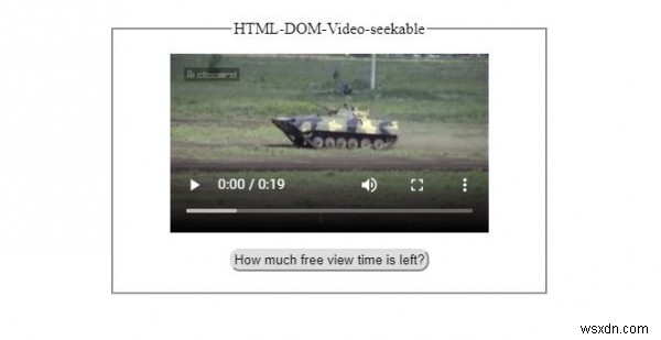 HTMLDOMビデオのシーク可能なプロパティ 