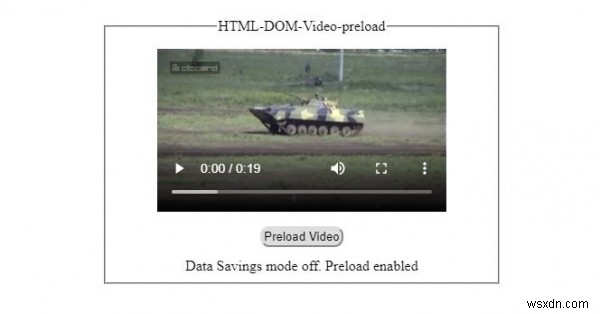 HTMLDOMビデオプリロードプロパティ 